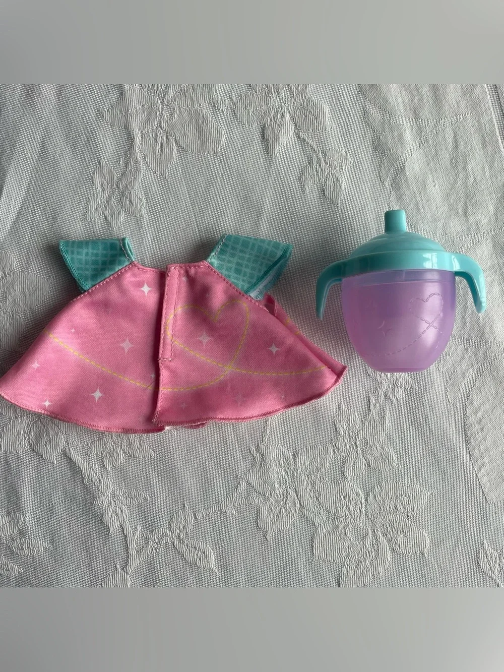 Baby Alive Twinkles ‘n Tinkles Doll Shirt Sippy Cup cream Tube Lot Replacement